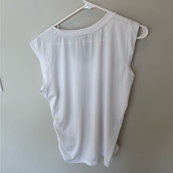 Indyeva Astrid II V-Neck Sleeveless Top Ruched Sides White Size XL - Picture 6 of 8